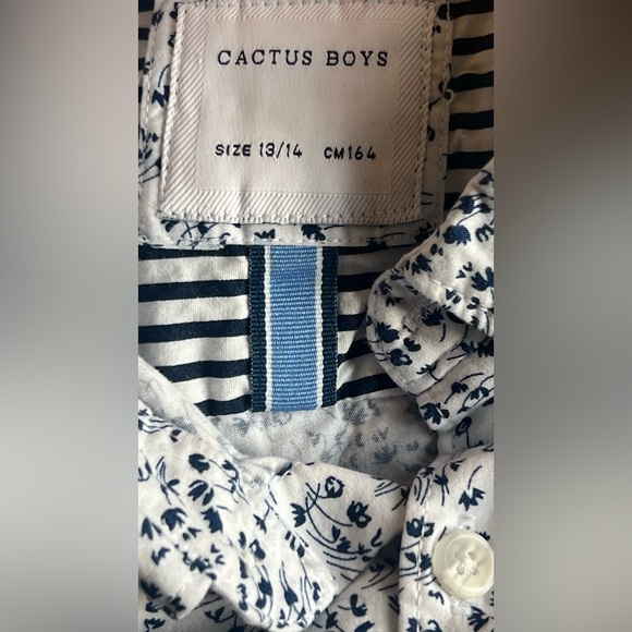 Cactus Boys | Button down t shirt boys size: 13/14 - Picture 2 of 2